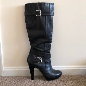 Black high heeled Jessica Simpson boots
